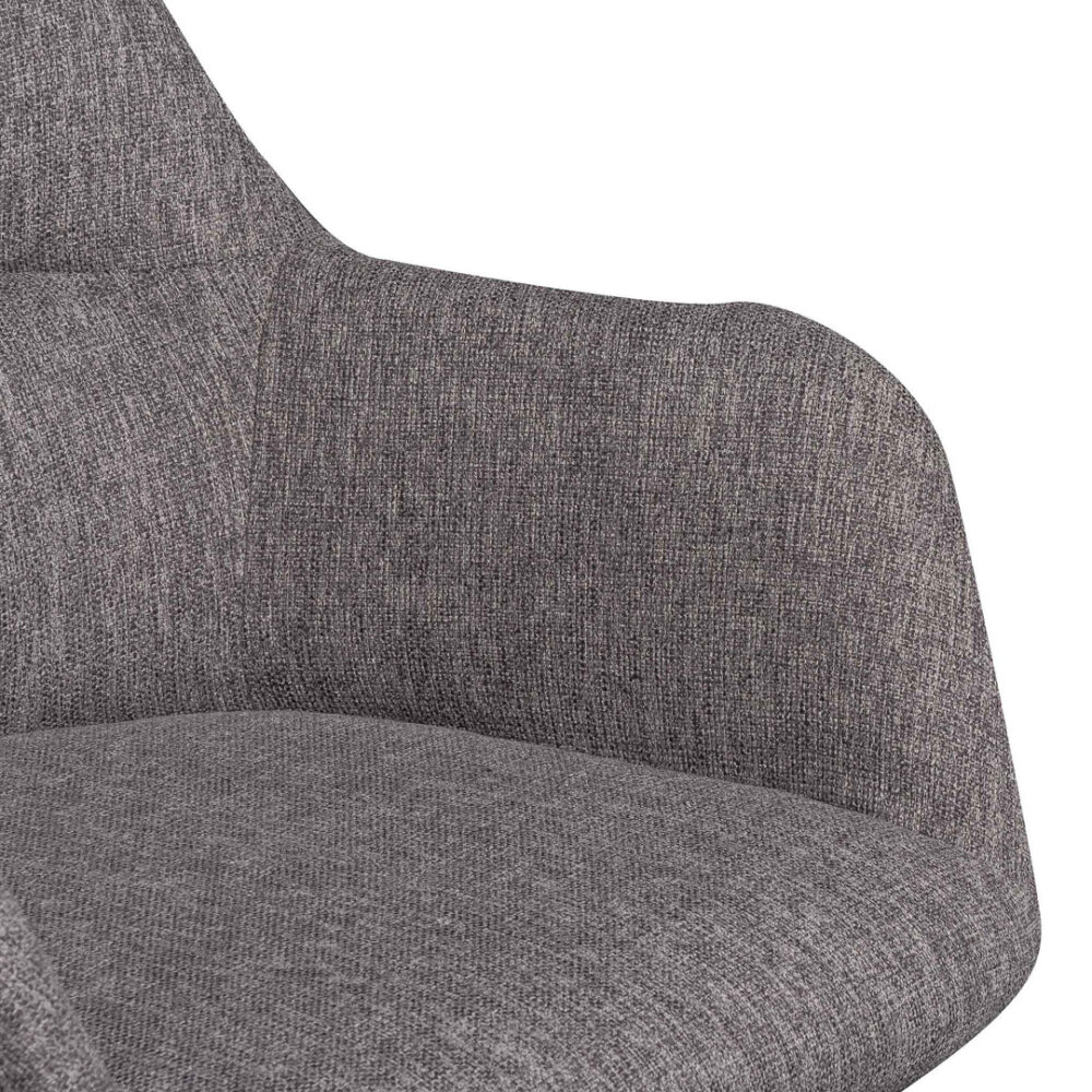Osian Fabric Office Chair - Lead Grey - Image 6