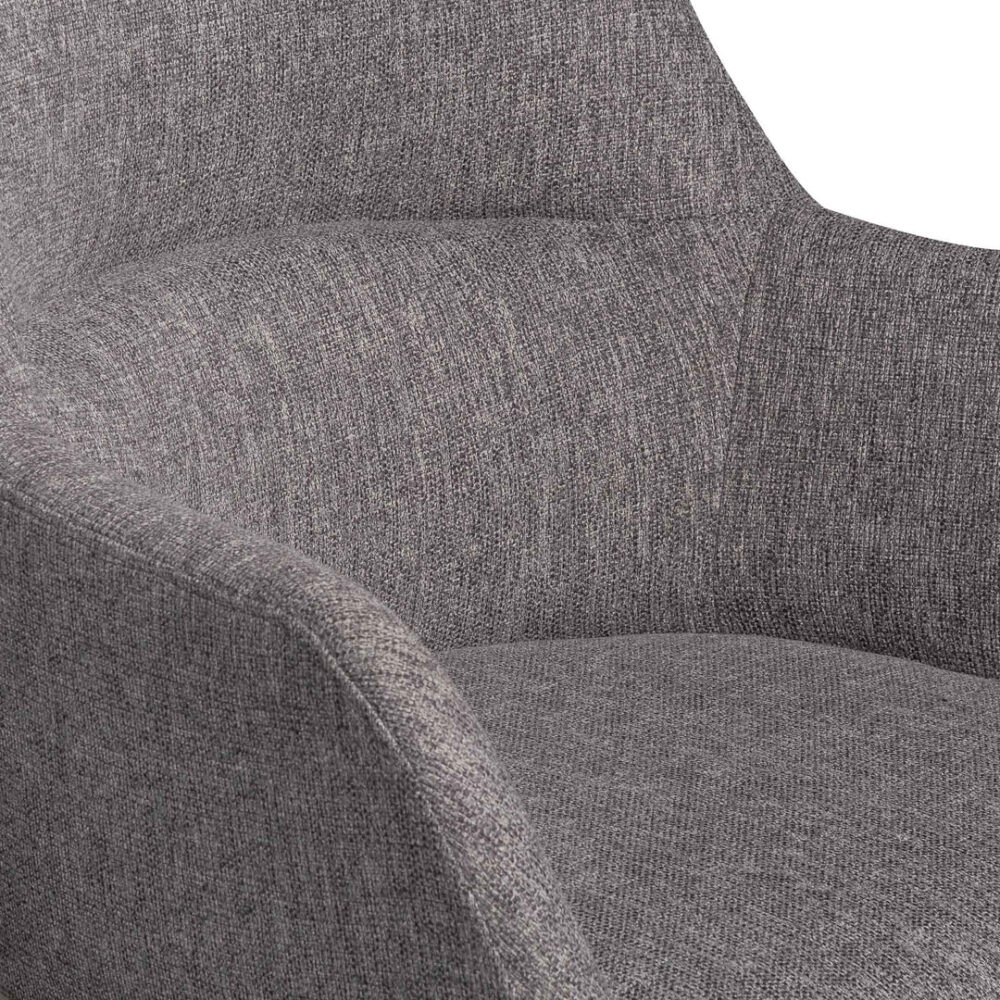 Osian Fabric Office Chair - Lead Grey - Image 7