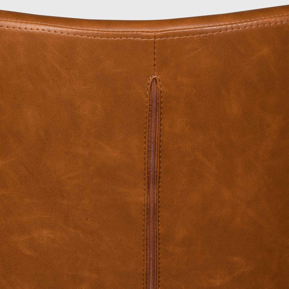 Hester Office Chair - Vintage Tan with Black Base - Image 14