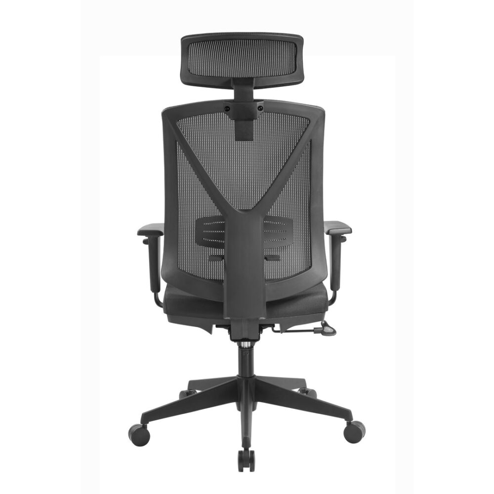 Garrison Mesh Ergonomic Office Chair with Headrest - Black - Image 4