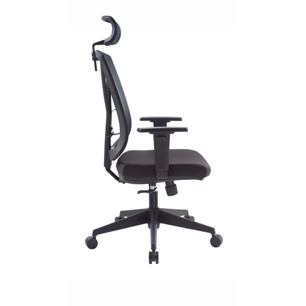 Garrison Mesh Ergonomic Office Chair with Headrest - Black - Image 3