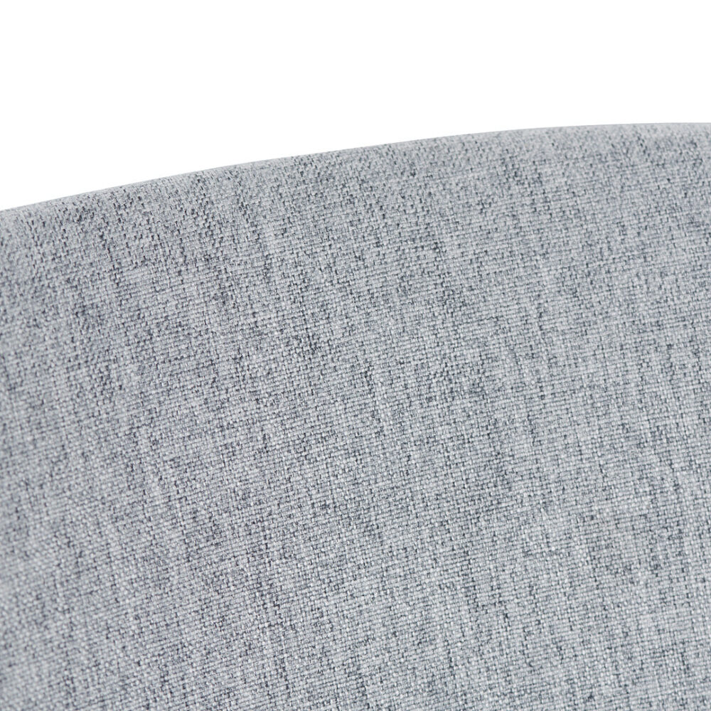 Zima Office Bar Chair - Light Grey with White Base - Image 3