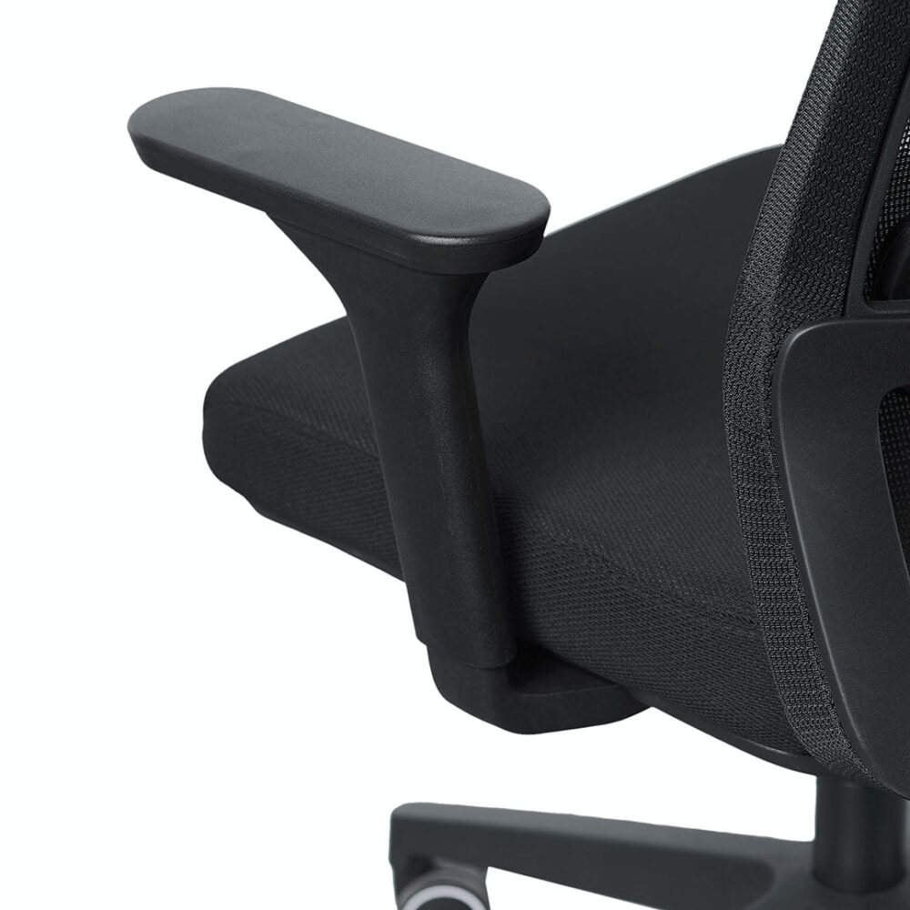 Walther Mesh Office Chair - Full Black - Image 5