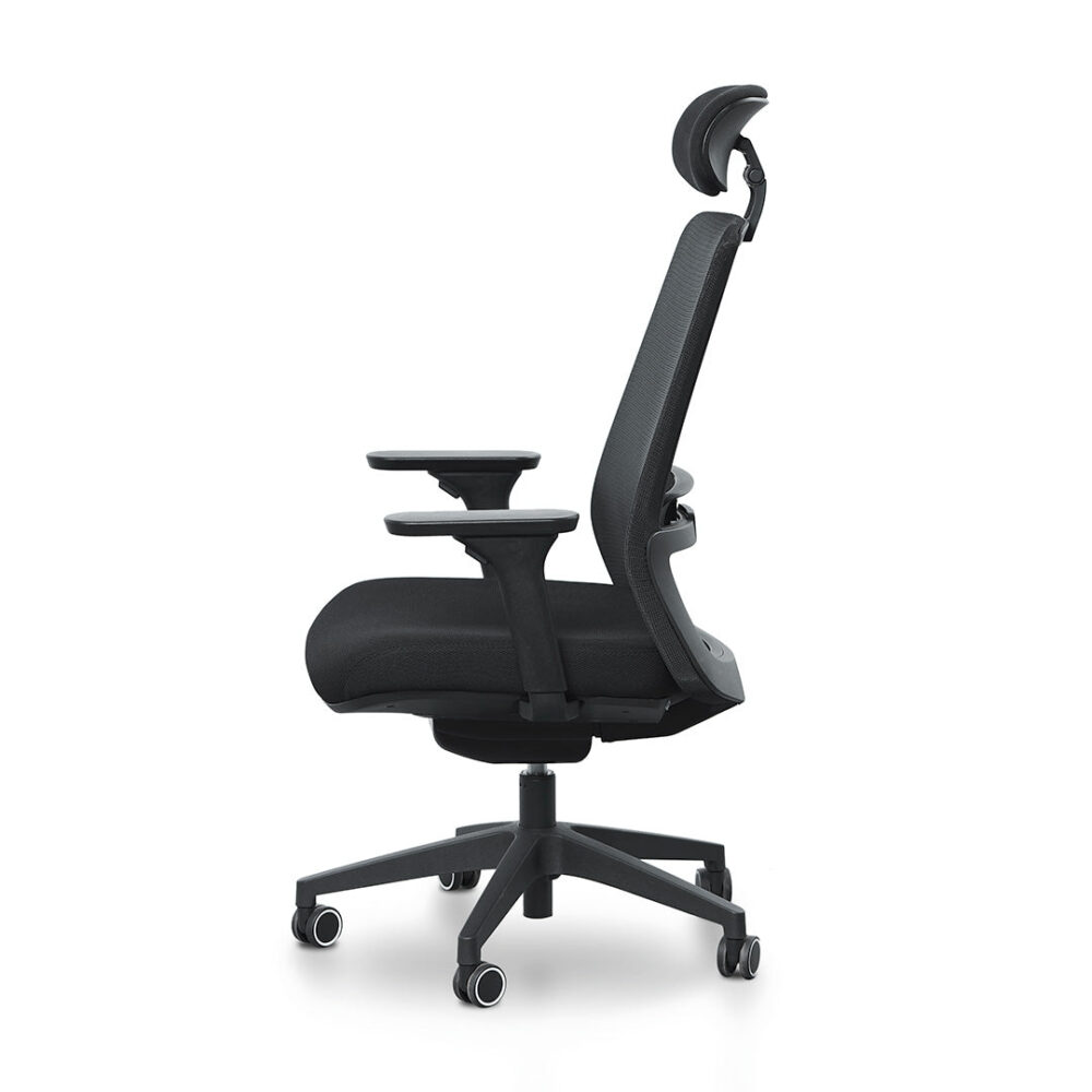 Walther Mesh Office Chair - Full Black - Image 6