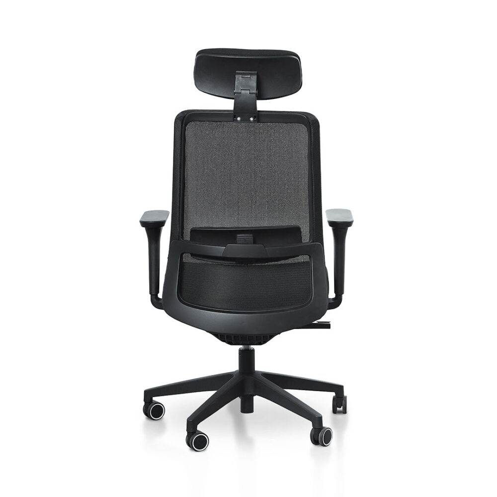 Walther Mesh Office Chair - Full Black - Image 11