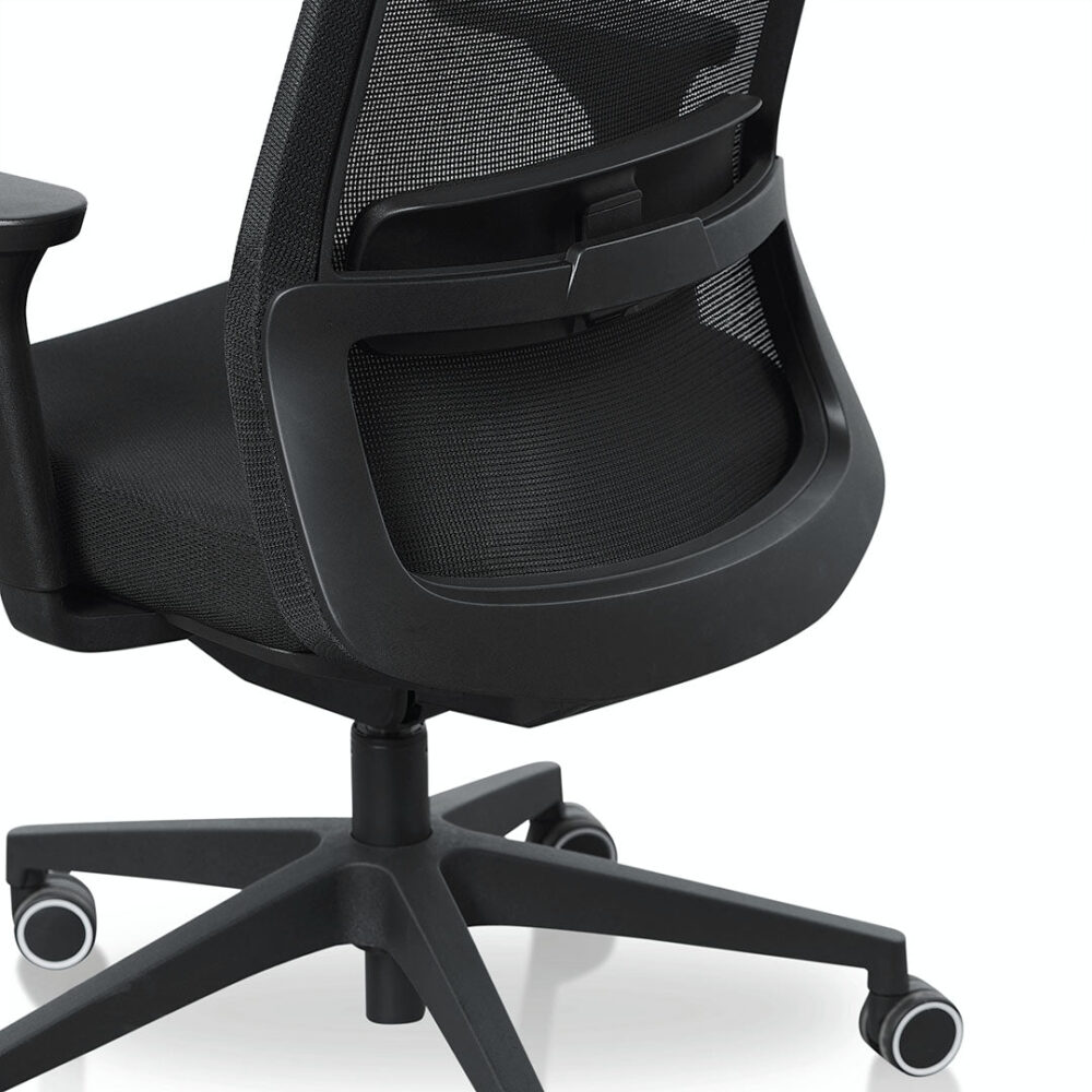 Walther Mesh Office Chair - Full Black - Image 10