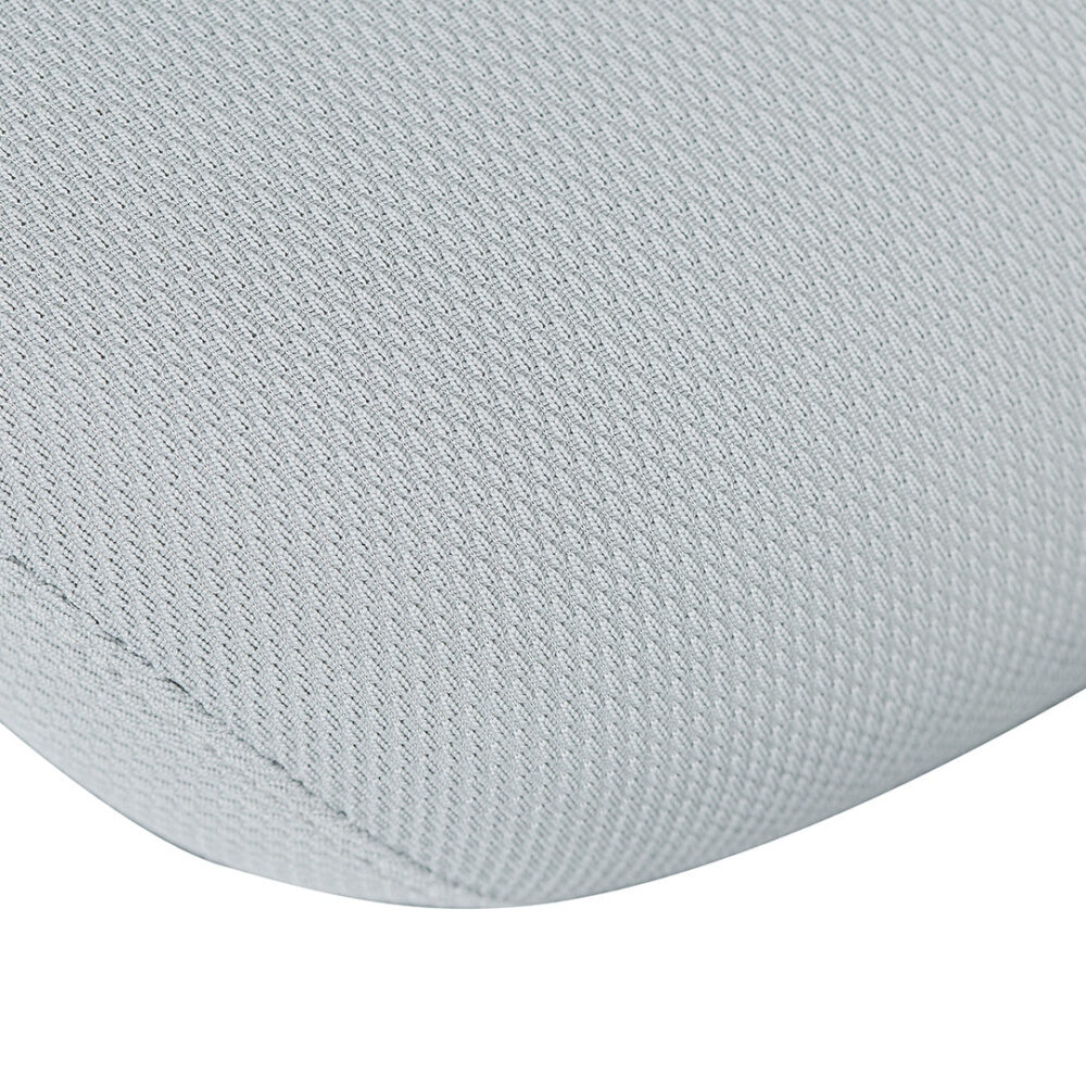 Walther Mesh Office Chair - Cloud Grey with White Base - Image 6