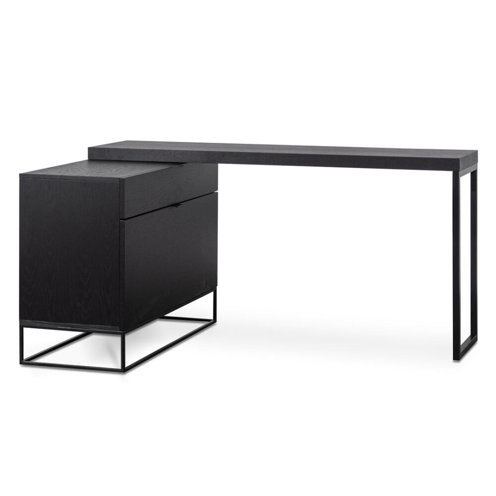 Anwen Extendable Home Office Desk - Black - Image 4