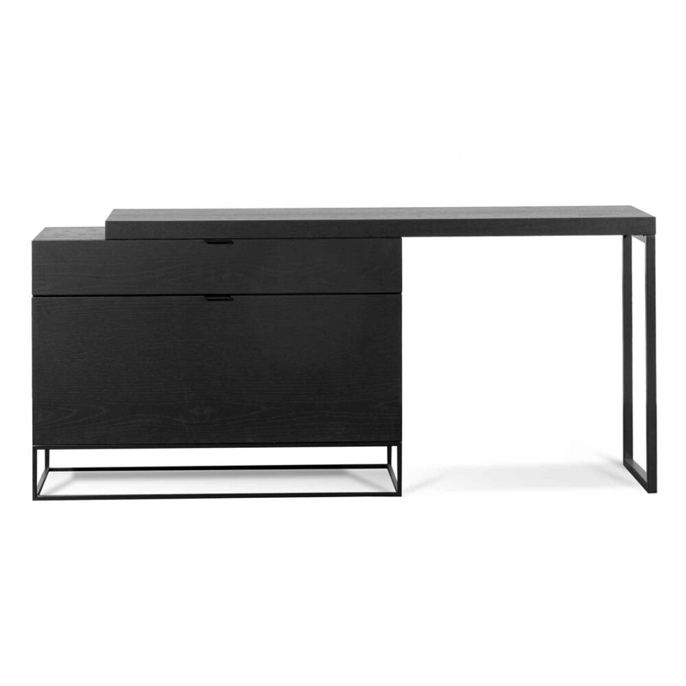 Anwen Extendable Home Office Desk - Black - Image 5