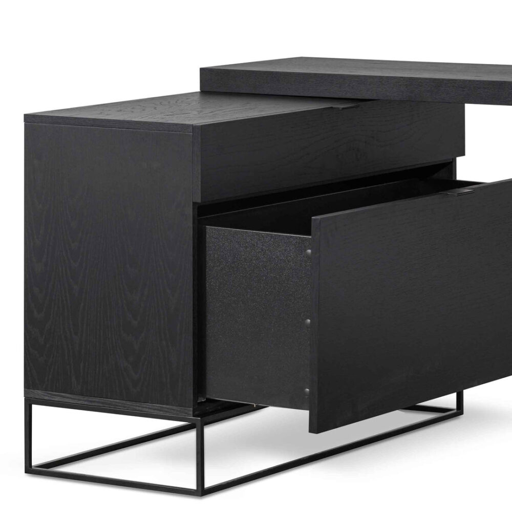 Anwen Extendable Home Office Desk - Black - Image 12