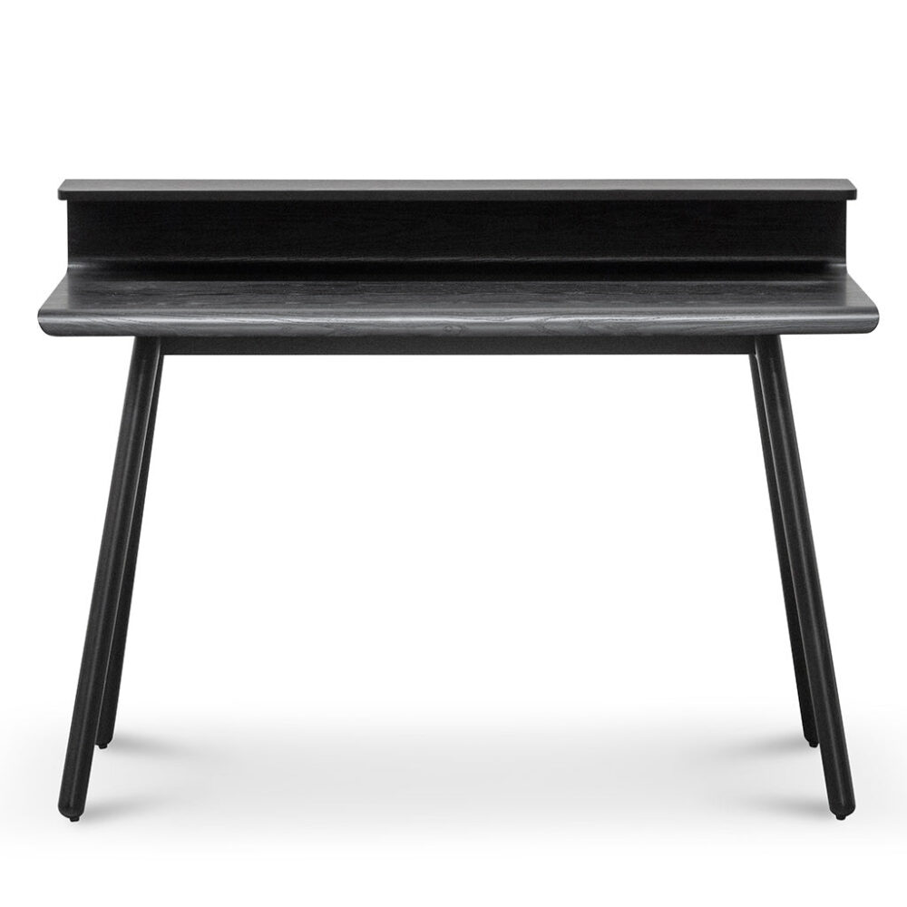 Belinda Wooden Home Office Desk - Full Black - Image 2
