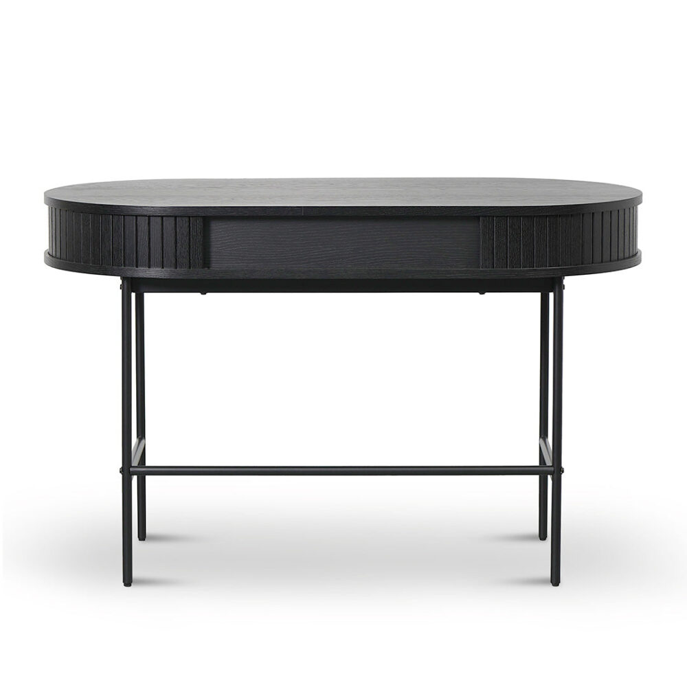Dania 1.2m Home Office Desk - Full Black - Image 8