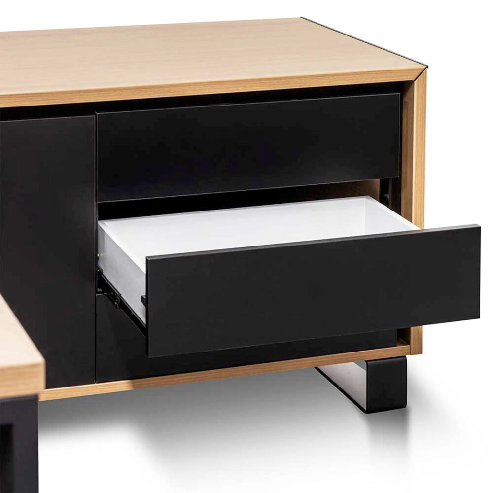 Janell 2.3m Right Return Office Desk - Natural - Image 8