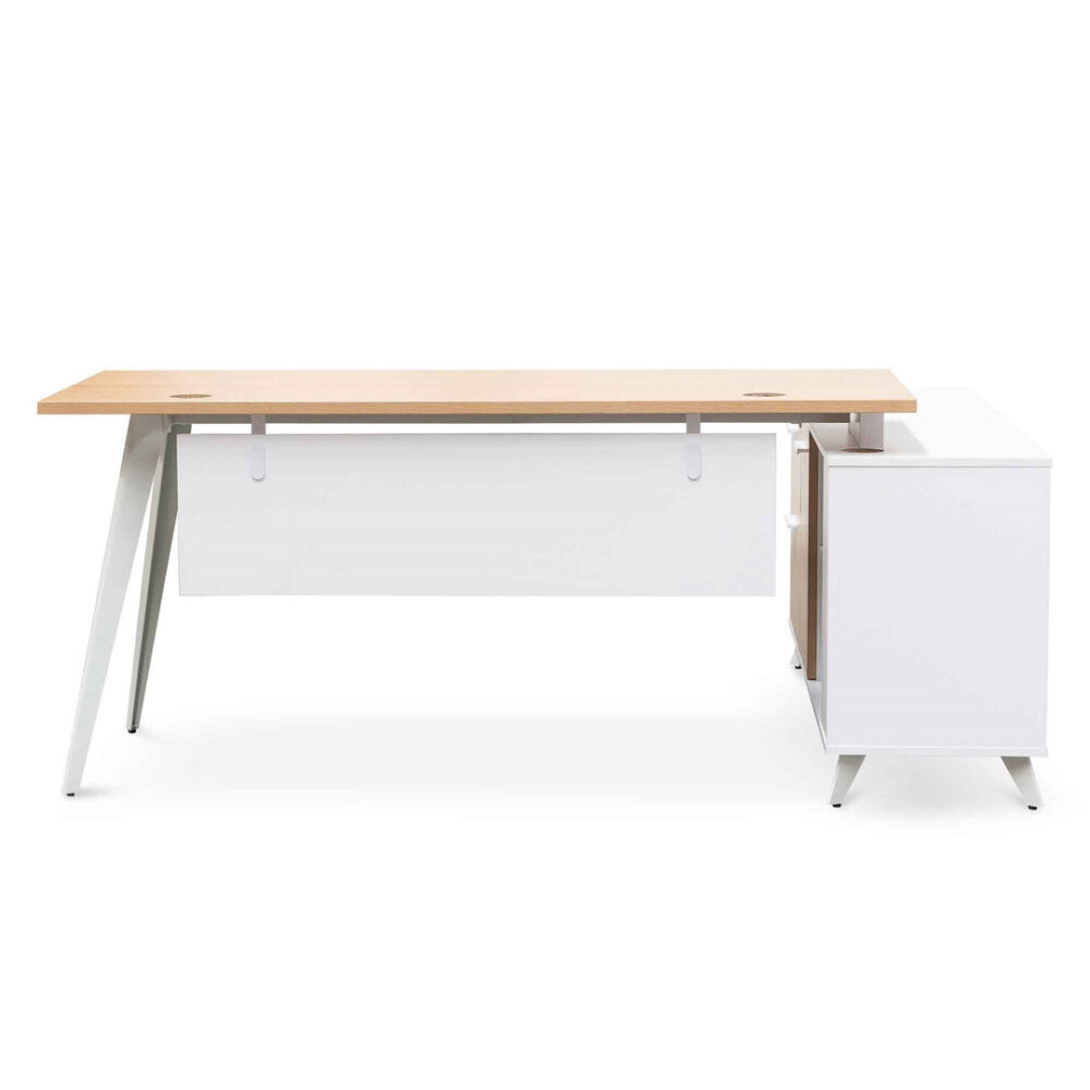 Stylus 160cm Left Return Executive Office Desk - Natural - Image 6