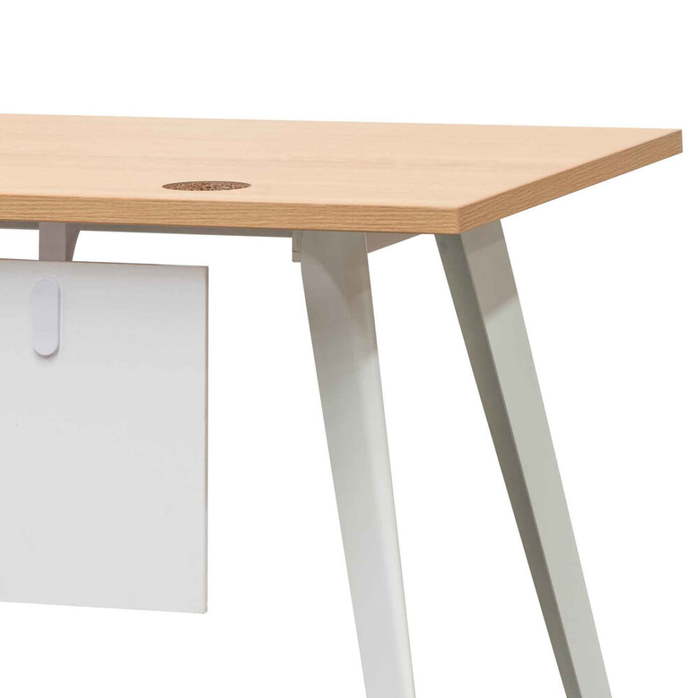 Stylus 160cm Right Return Executive Office Desk - Natural - Image 8