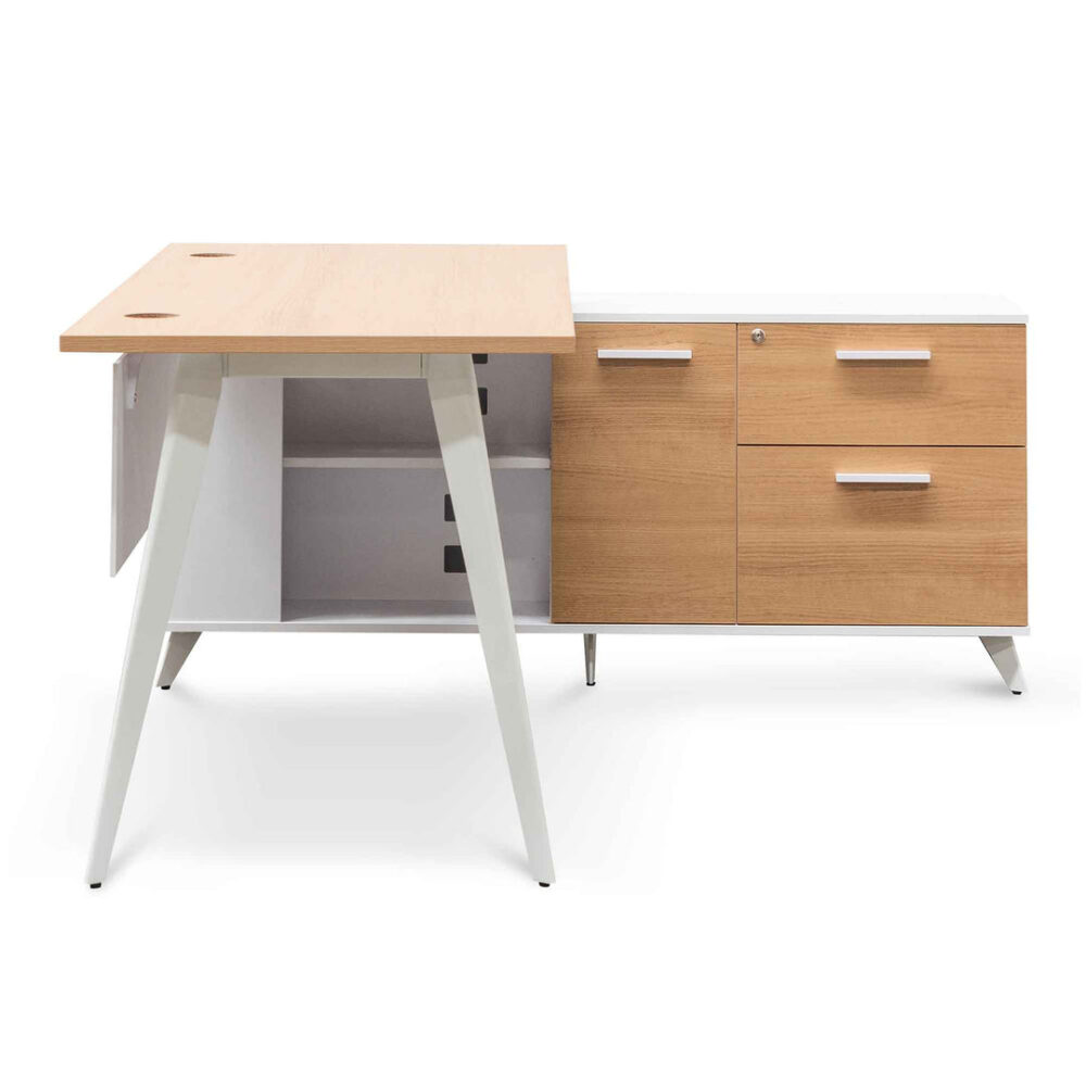 Stylus 160cm Right Return Executive Office Desk - Natural - Image 2