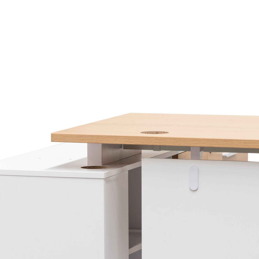 Stylus 160cm Right Return Executive Office Desk - Natural - Image 9