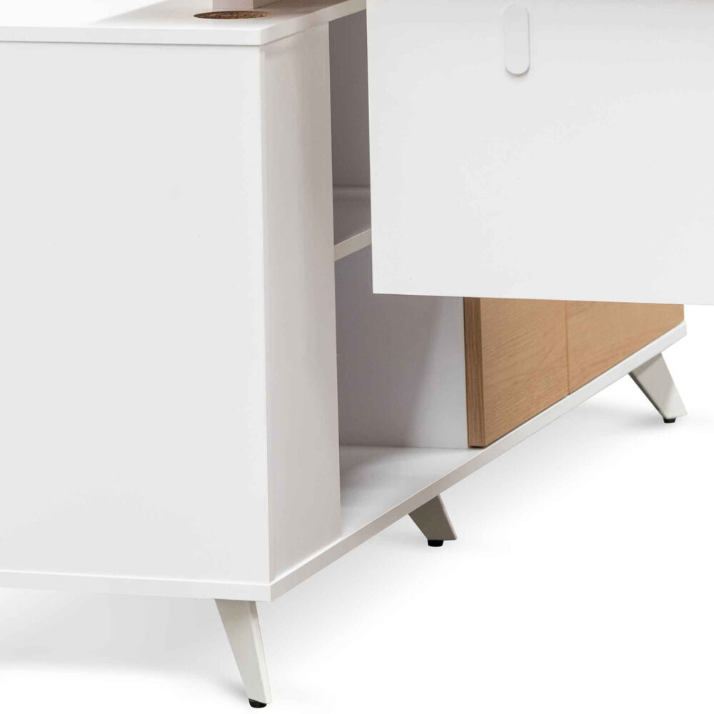 Stylus 160cm Right Return Executive Office Desk - Natural - Image 10