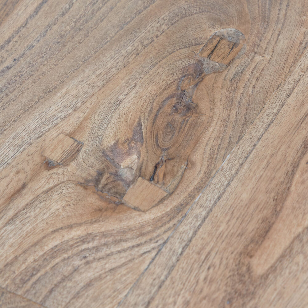 Artica Elm Wood 3m Dining Table - Rustic Natural - Image 12