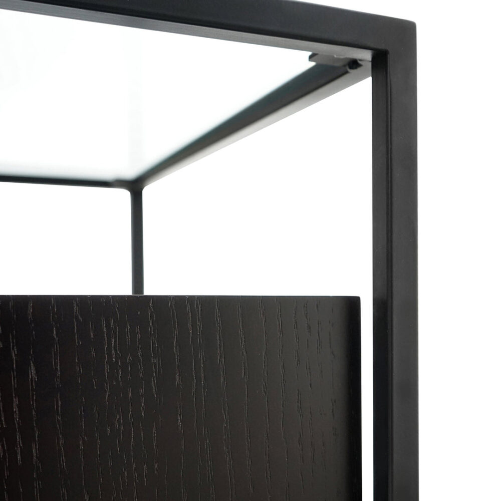 Norman Scandinavian Metal Frame Side Table - Full Black - Image 4