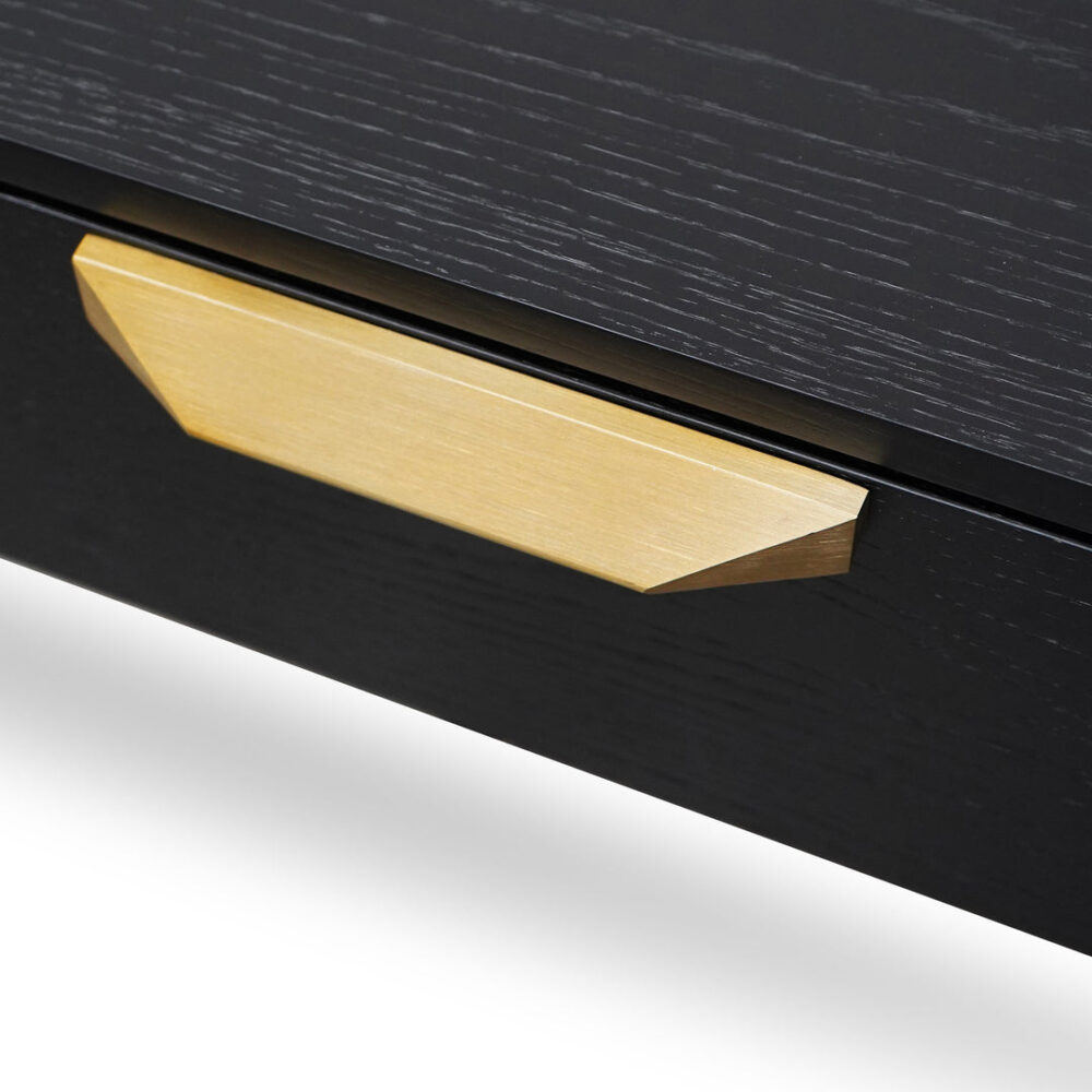 Allison Wooden Bedside Table - Black - Image 6