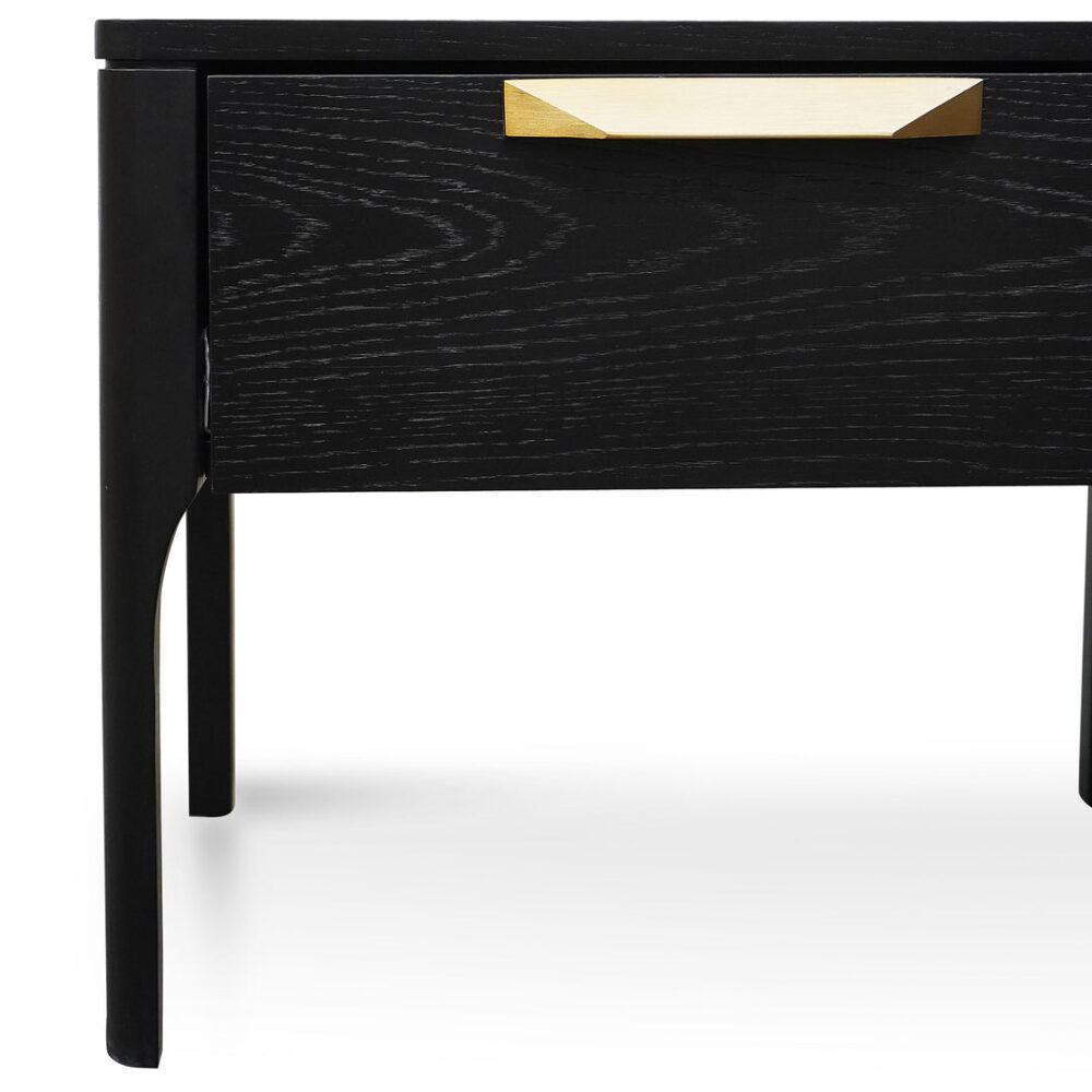 Allison Wooden Bedside Table - Black - Image 5