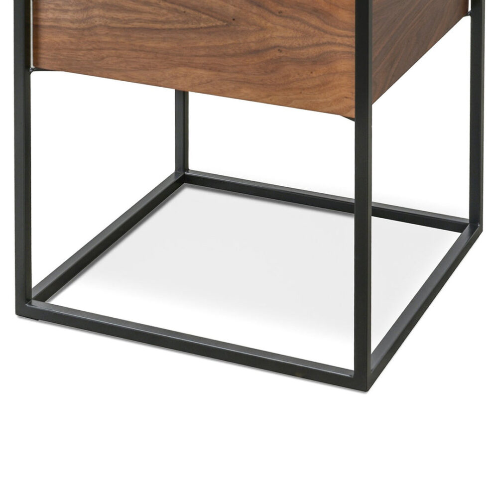 Cane Scandinavian Side Table - Walnut - Image 6