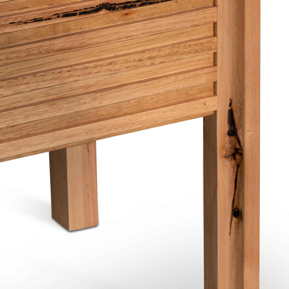 Amparo Single Drawer Bedside Table - Messmate - Image 10