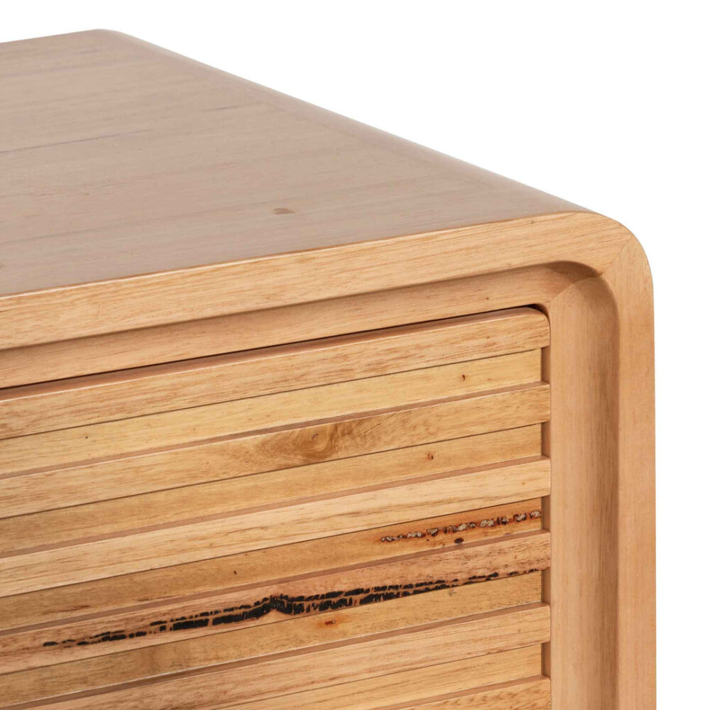 Amparo Single Drawer Bedside Table - Messmate - Image 9
