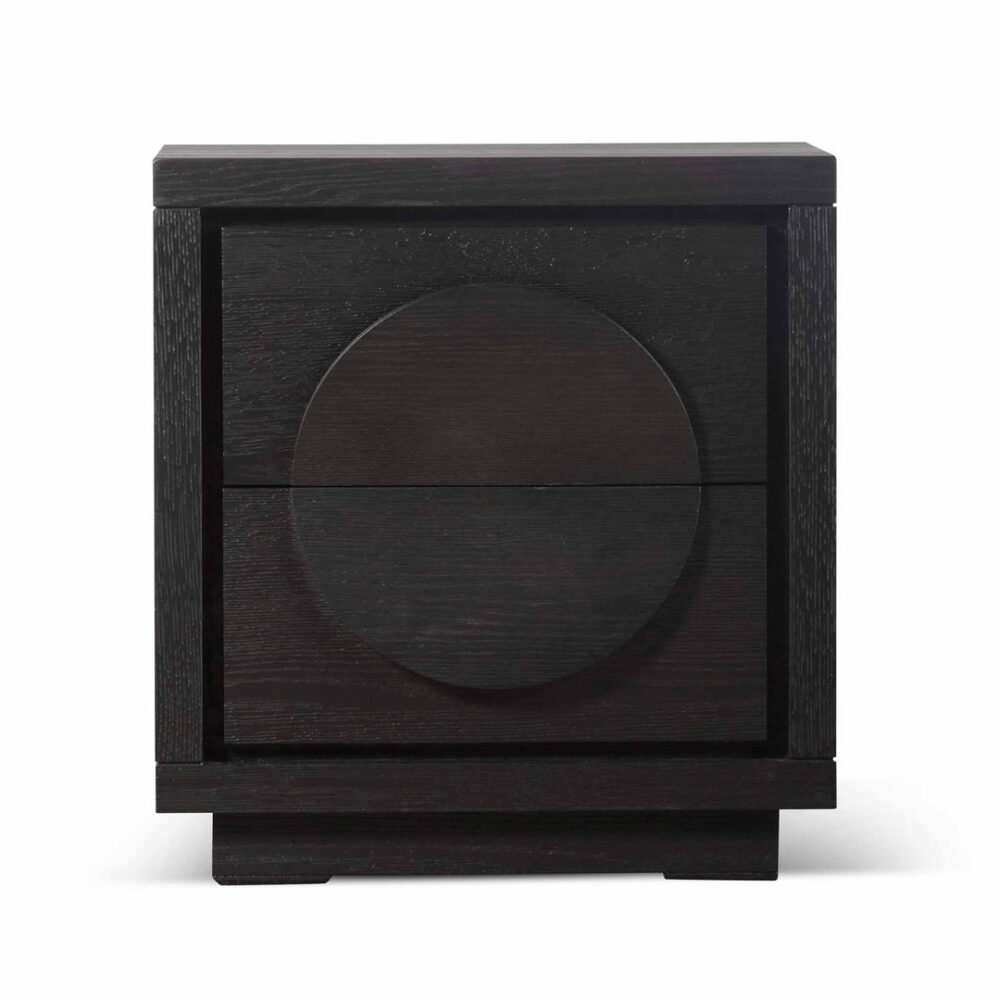 Bonnie Bedside Table - Textured Espresso Black - Image 4