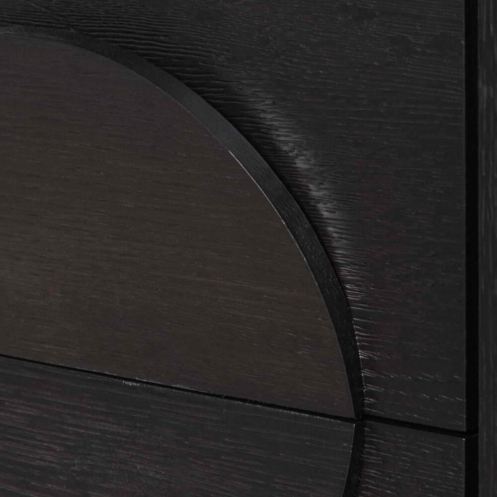 Bonnie Bedside Table - Textured Espresso Black - Image 10