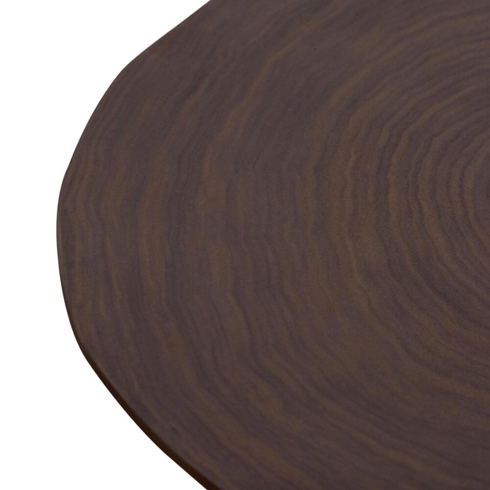 Medrano Side Table - Walnut Top and Black Leg - Image 6