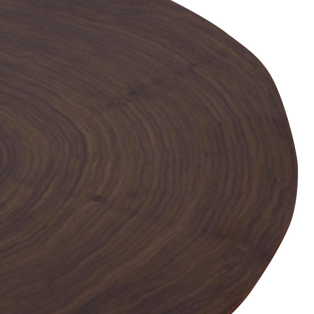 Medrano Side Table - Walnut Top and Black Leg - Image 8