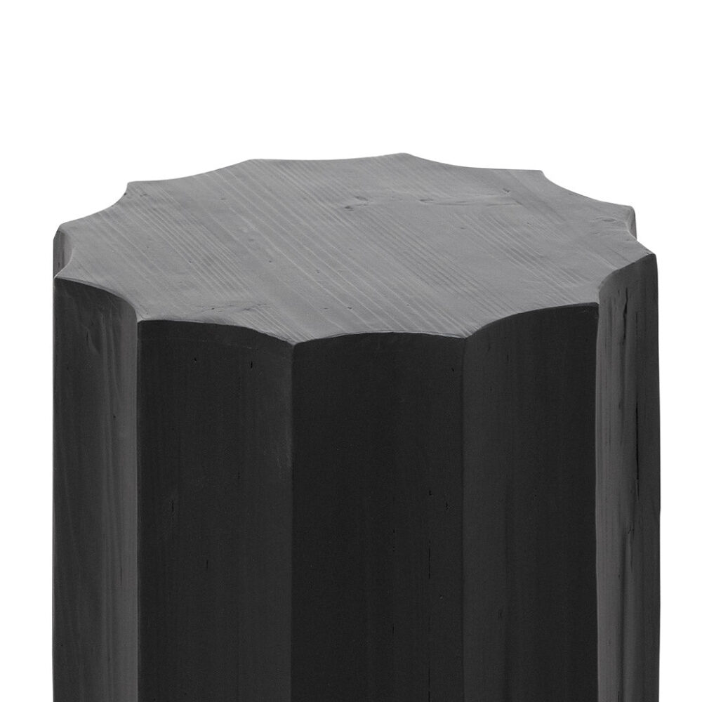 Dilara Recycled Side Table - Full Black - Image 4