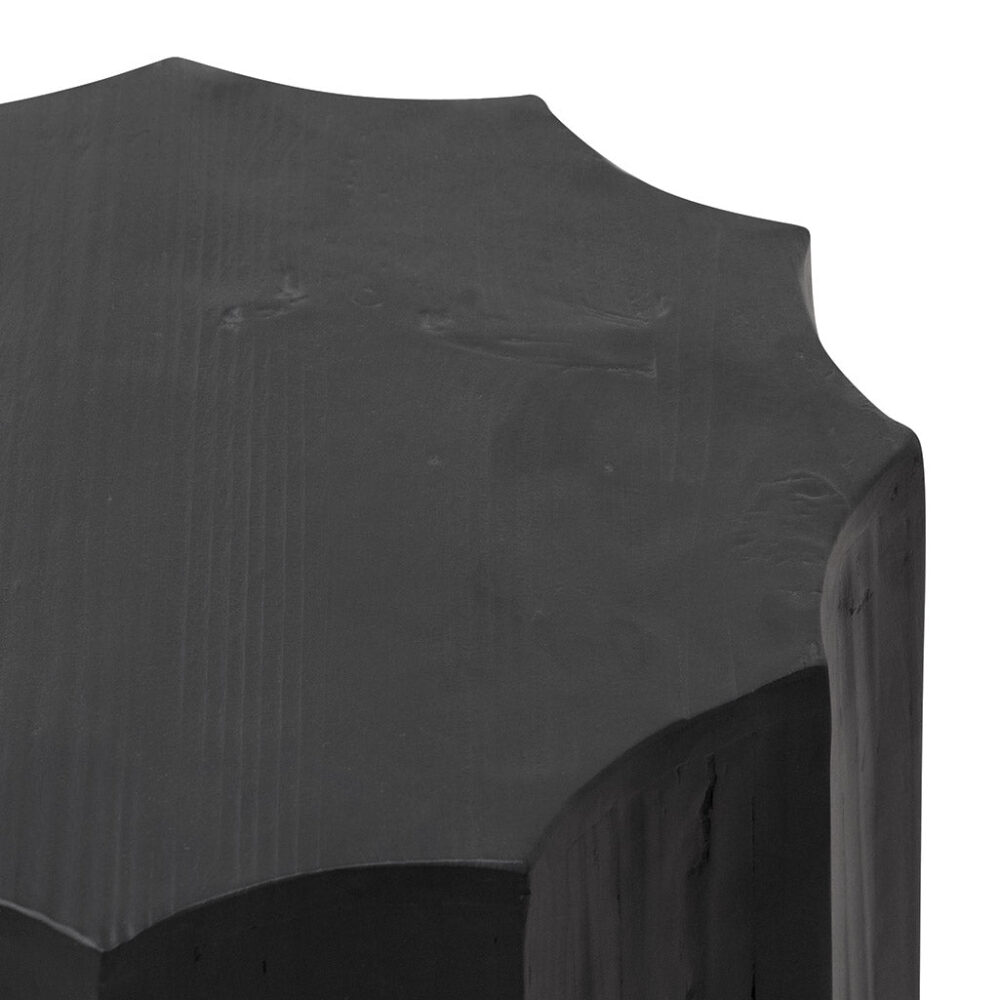Dilara Recycled Side Table - Full Black - Image 7