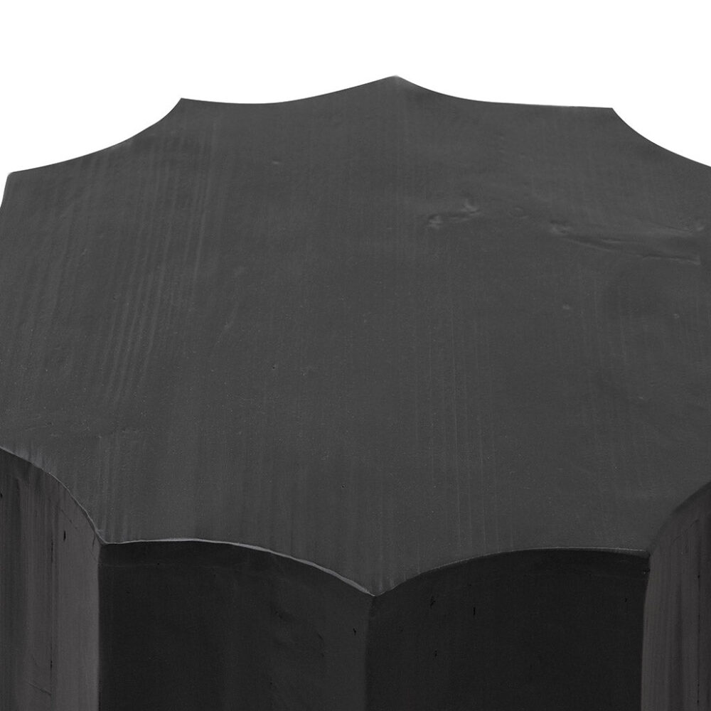 Dilara Recycled Side Table - Full Black - Image 5