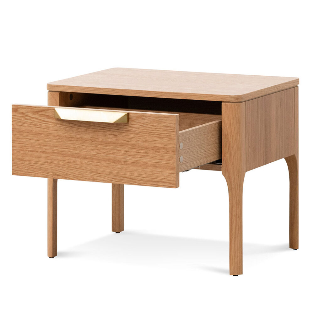 Allison Wooden Bedside Table - Natural - Image 4