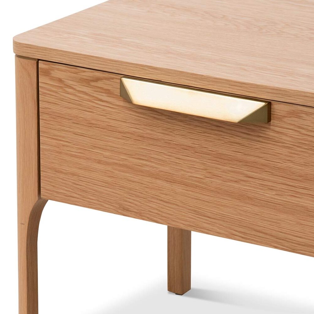 Allison Wooden Bedside Table - Natural - Image 6