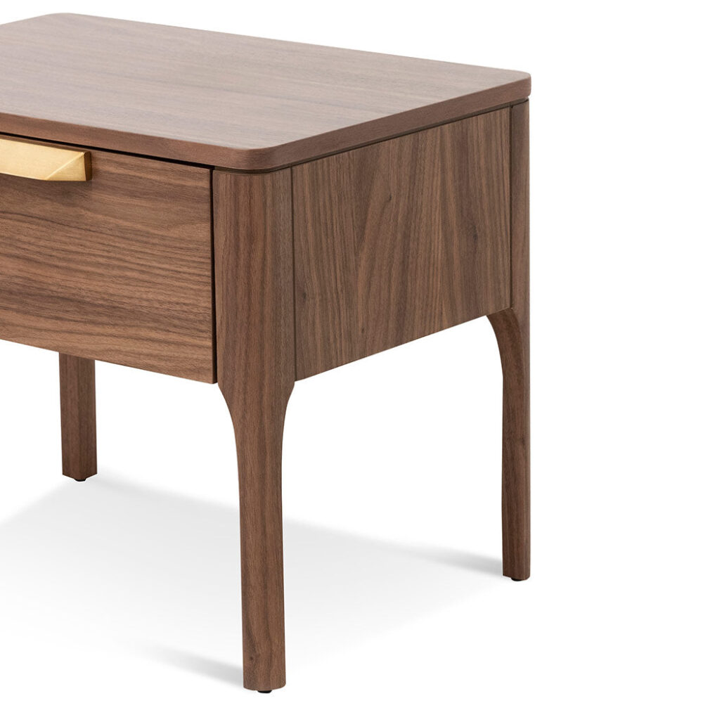 Allison Wooden Bedside Table - Walnut - Image 9