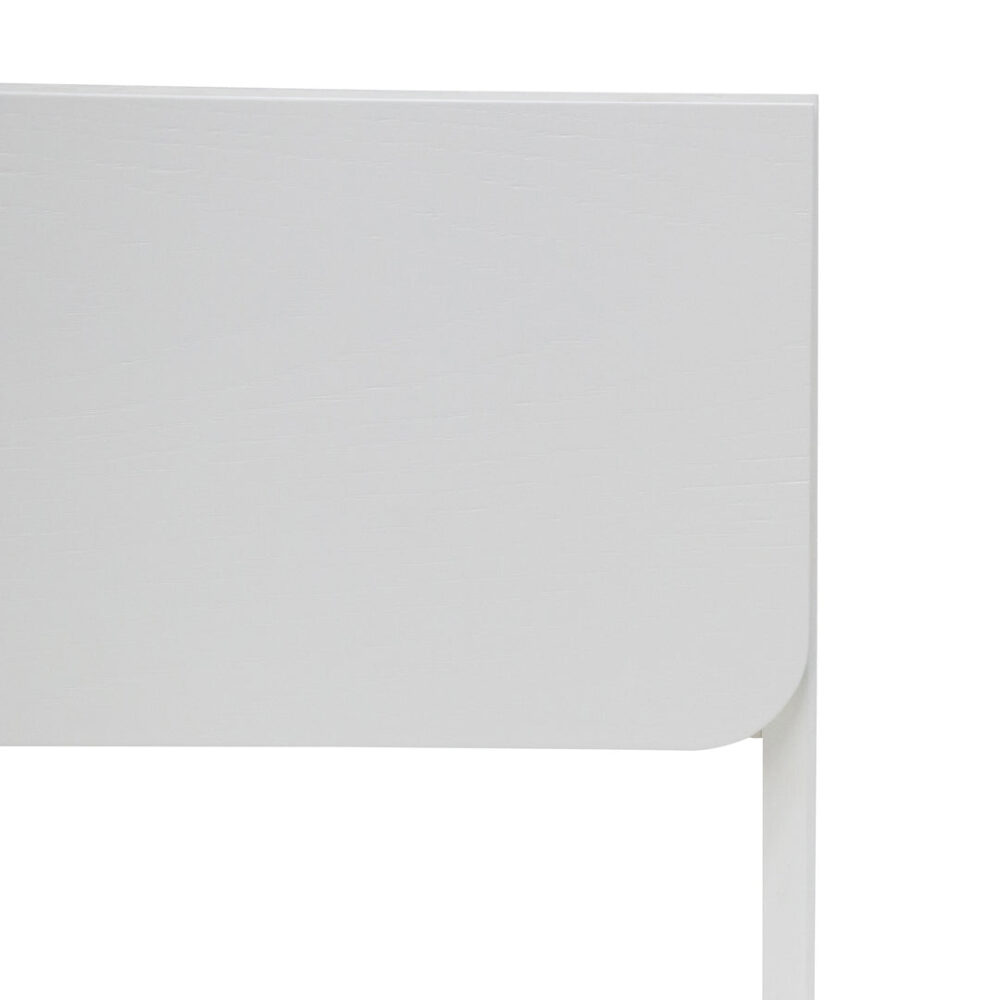 Lonny Oak Bedside Table - White - Image 6