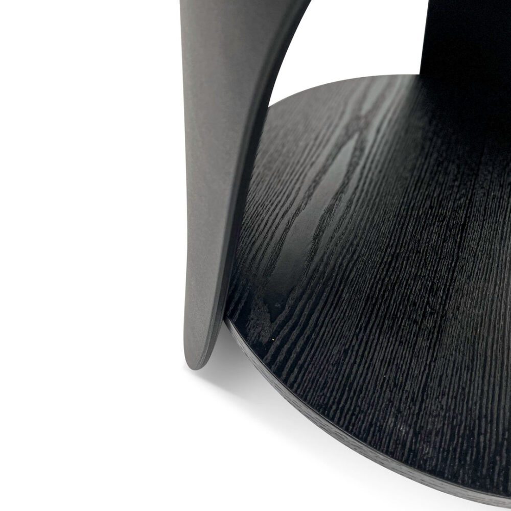 Jackson Round Side Table - Full Black - Image 3