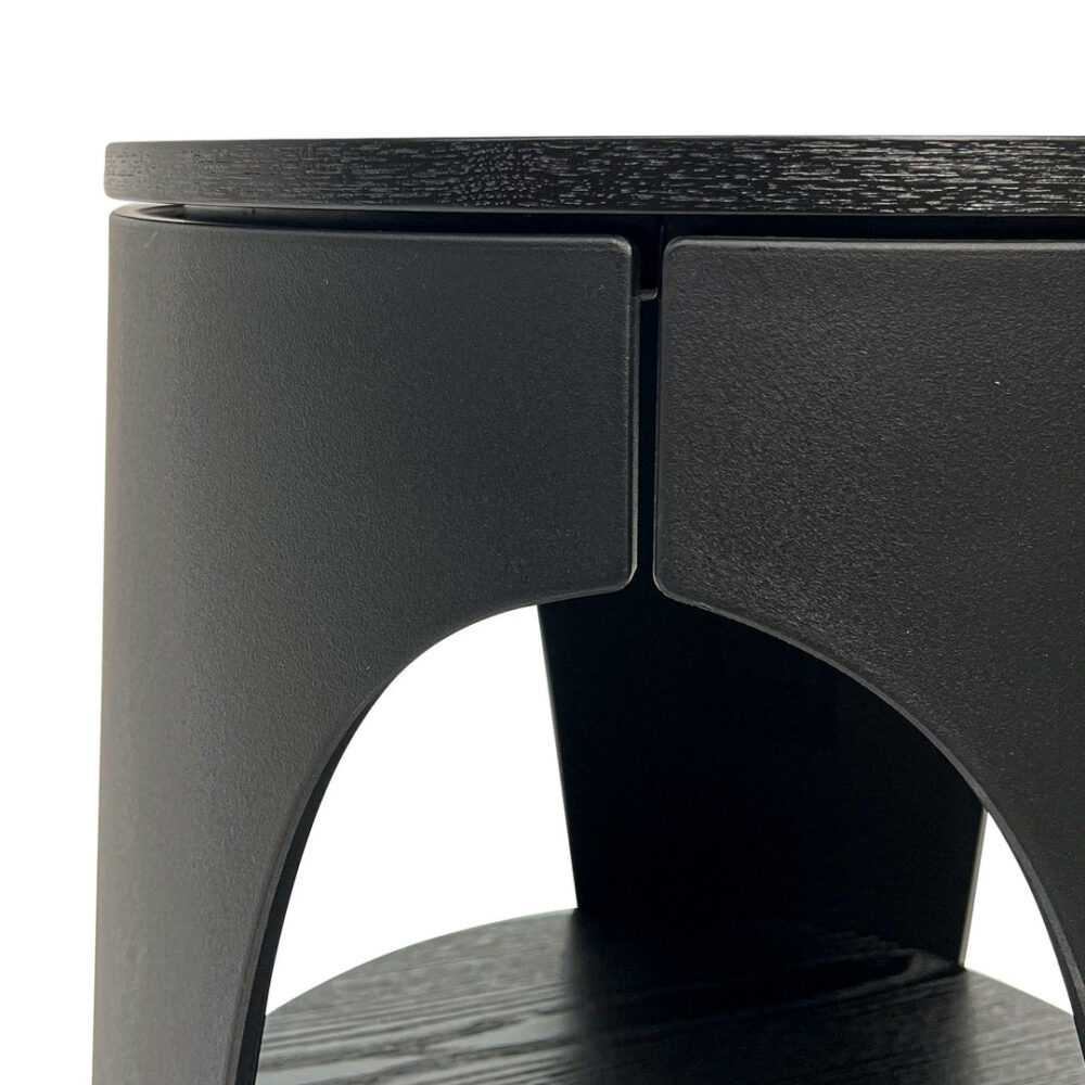 Jackson Round Side Table - Full Black - Image 4