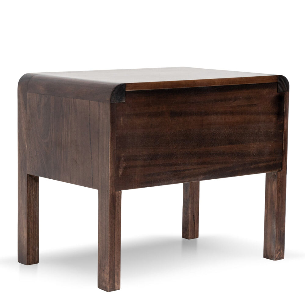 Amparo Single Drawer Bedside Table - Walnut - Image 6