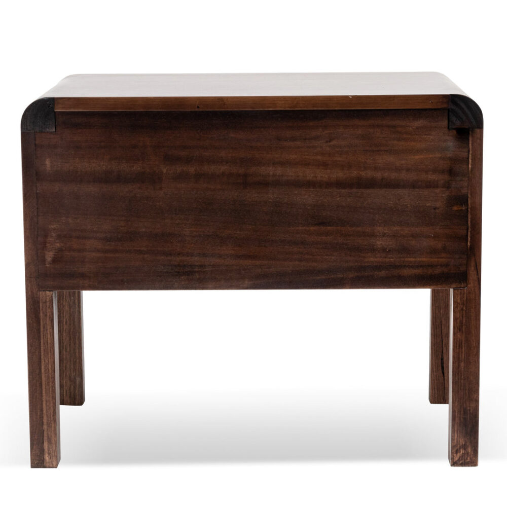 Amparo Single Drawer Bedside Table - Walnut - Image 7