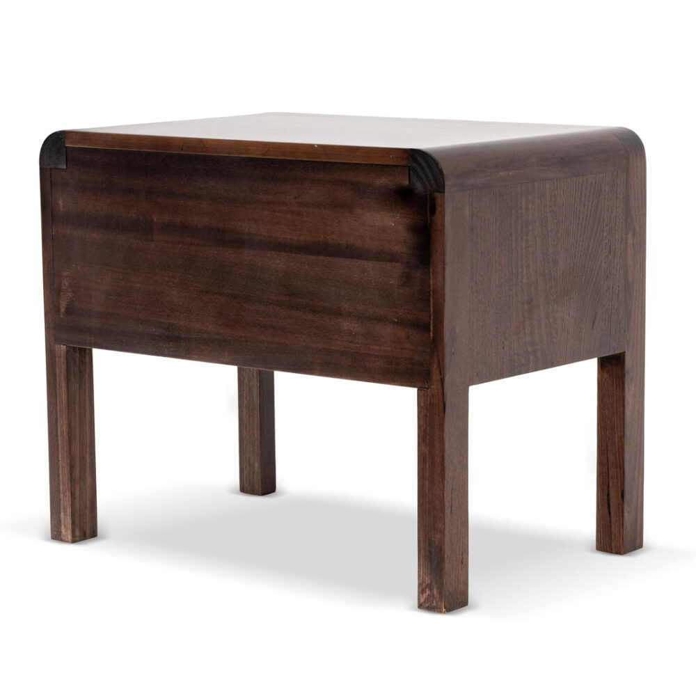 Amparo Single Drawer Bedside Table - Walnut - Image 8