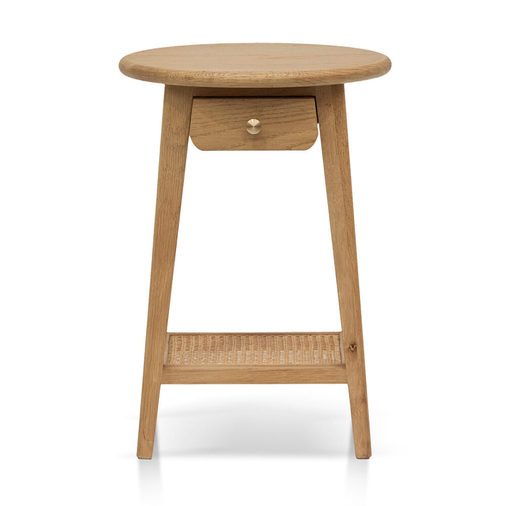 Staci Round Side Table - Natural - Image 5