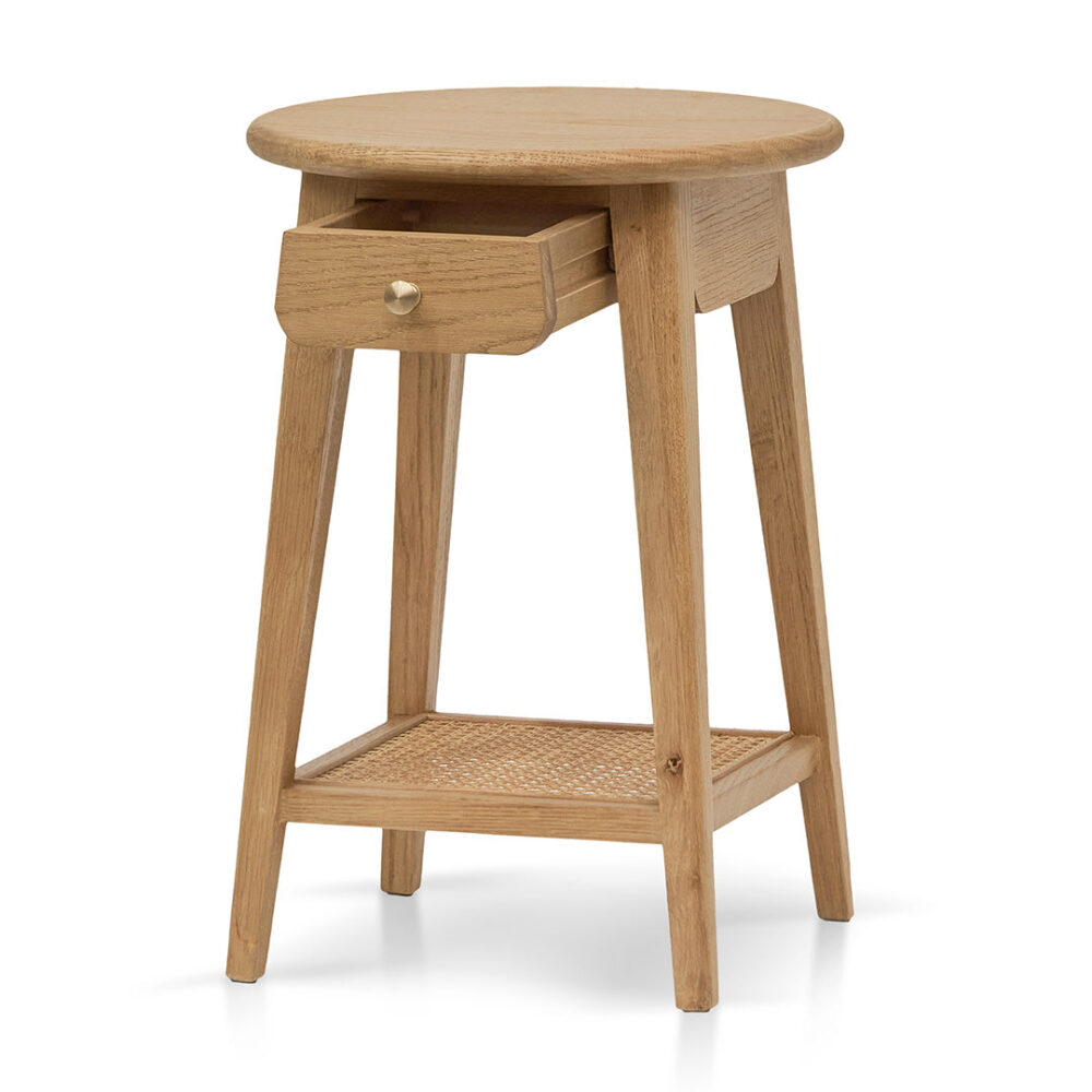 Staci Round Side Table - Natural - Image 6