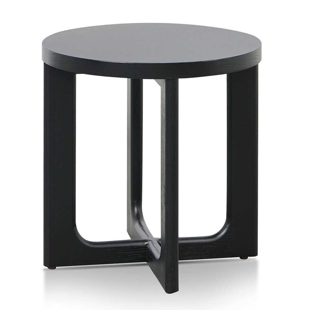 Elizabeth Round Side Table - Full Black - Image 6