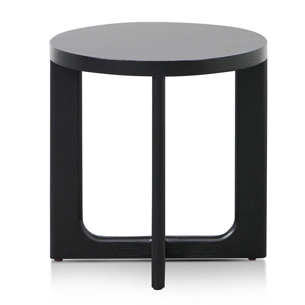 Elizabeth Round Side Table - Full Black - Image 2