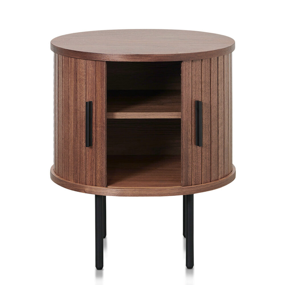 Dania Round Side Table - Walnut - Image 3